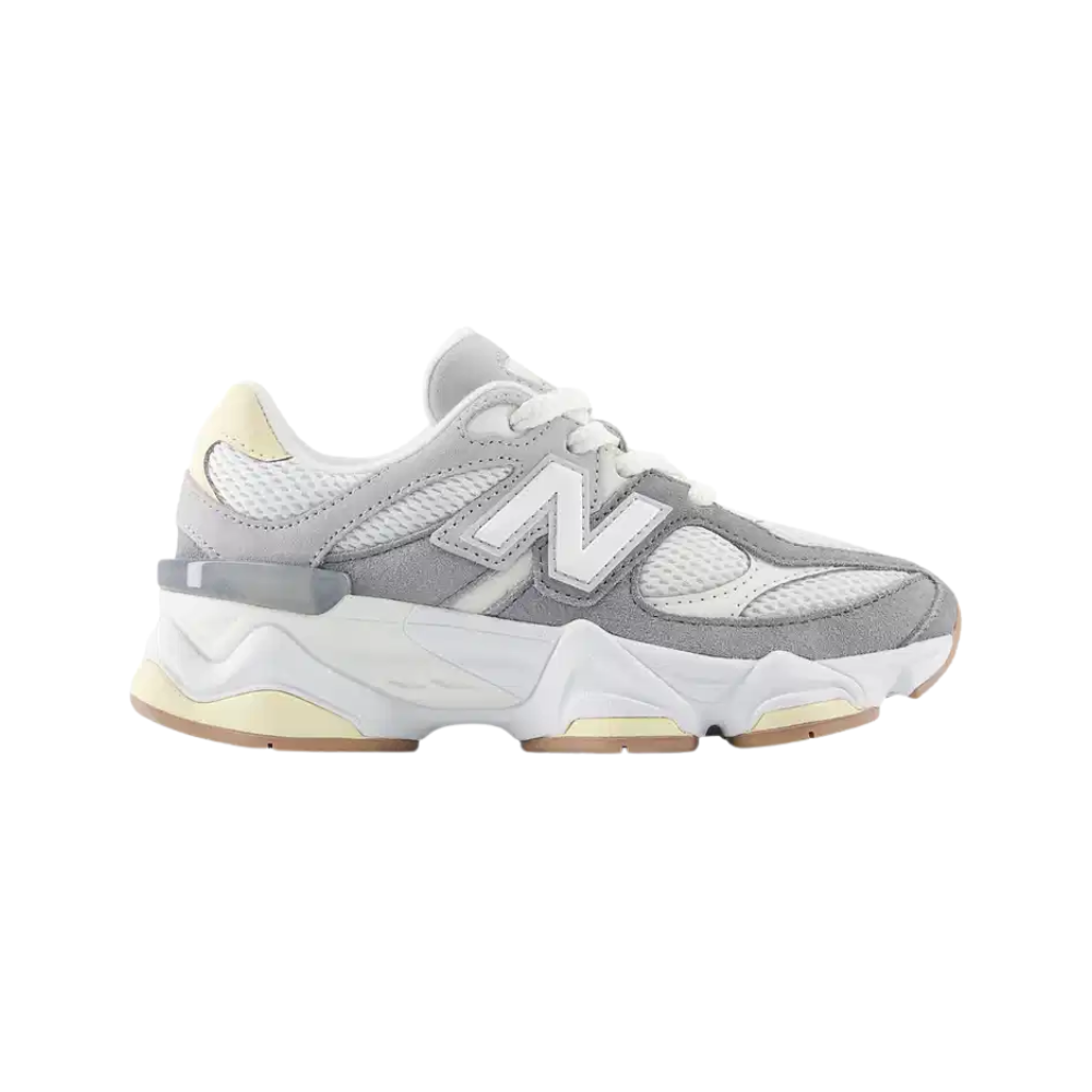CALZADO LIFESTYLE  NB 9060 LACE (GRIS Y BLANCO) KIDS